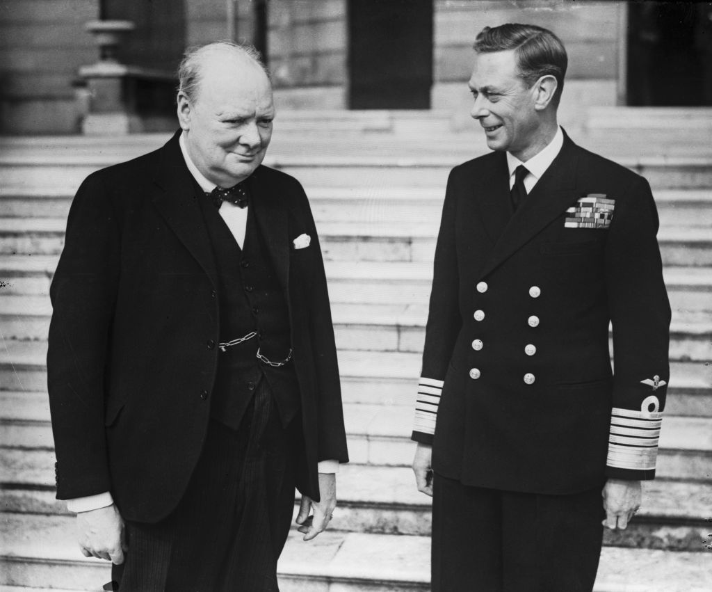 Winston Church Hill And King George VI