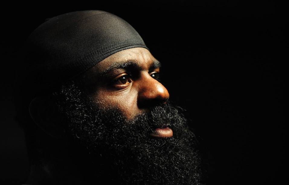 MMA Heavyweight Sensation Kimbo Slice is seen during the Workout/Media Day