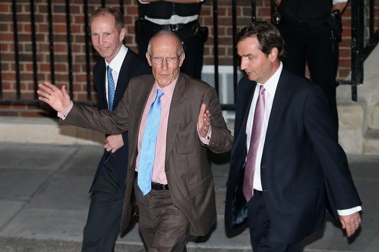 Doctors Guy Thorpe-Beeston, Marcus Setchell, and Alan Farthing leave the Lindo Wing following the birth of the son of The Duke and Duchess of Cambridge at St Mary's Hospital on July 22, 2013 in London, England. Doctors Guy Thorpe-Beeston, Marcus Setchell, and Alan Farthing leave the Lindo Wing following the birth of the son of The Duke and Duchess of Cambridge at St Mary's Hospital on July 22, 2013 in London, England.
