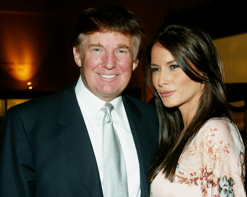 Donald and Melania in 2003