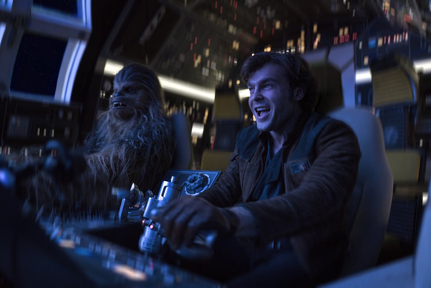 Han Solo and Chewie