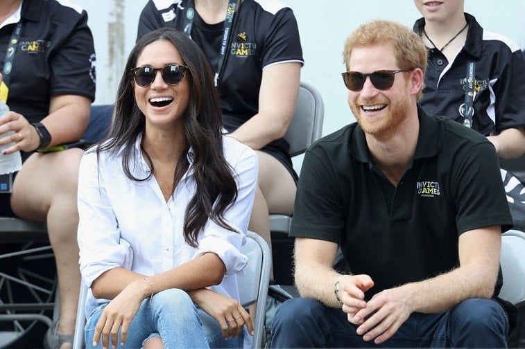 Prince Harry and Meghan Markle attend a Wheelchair Tennis match during the Invictus Games 2017 at Nathan Philips Square on September 25, 2017 in Toronto, Canada.