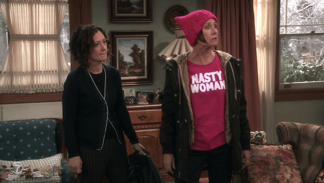 Jackie argues with Roseanne