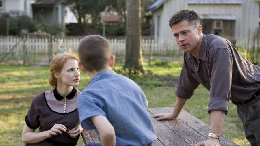 Jessica Chastain and Brad Pitt in The Tree of Life Jessica Chastain and Brad Pitt in The Tree of Life