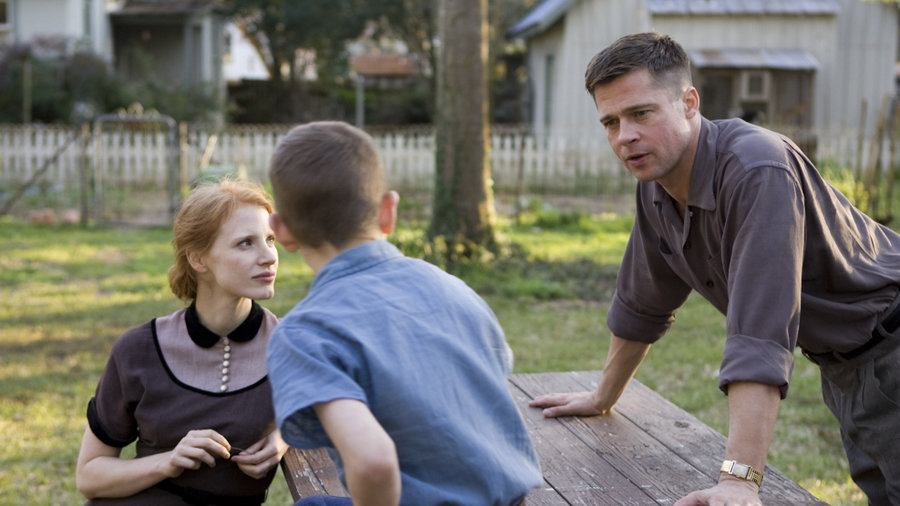 Jessica Chastain and Brad Pitt in The Tree of Life