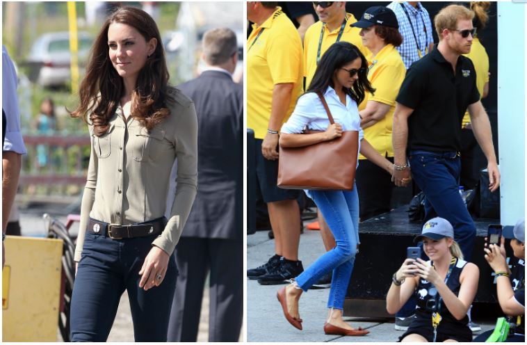 Kate Middleton and Meghan Markle composite image