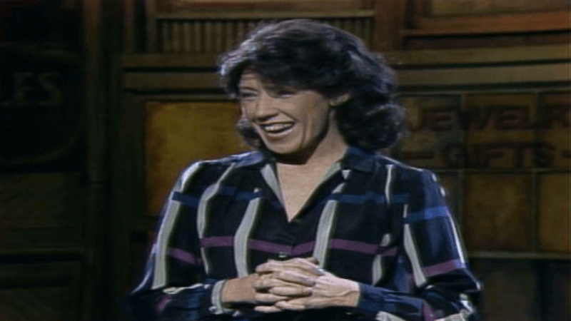 Lily Tomlin performing on 'Saturday Night Live'. 