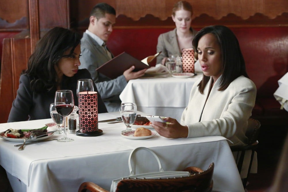 Maya Lewis and Olivia Pope on Scandal Maya Lewis and Olivia Pope on Scandal