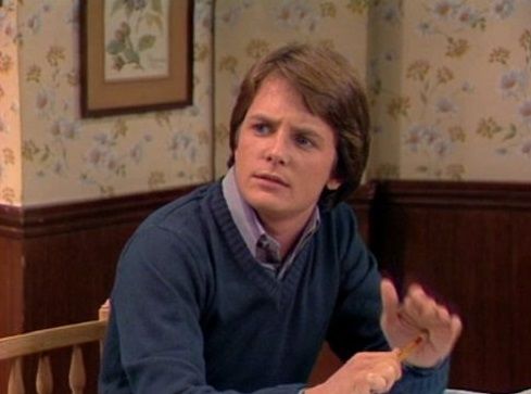 Michael J. Fox as Alex P. Keaton on Family Ties