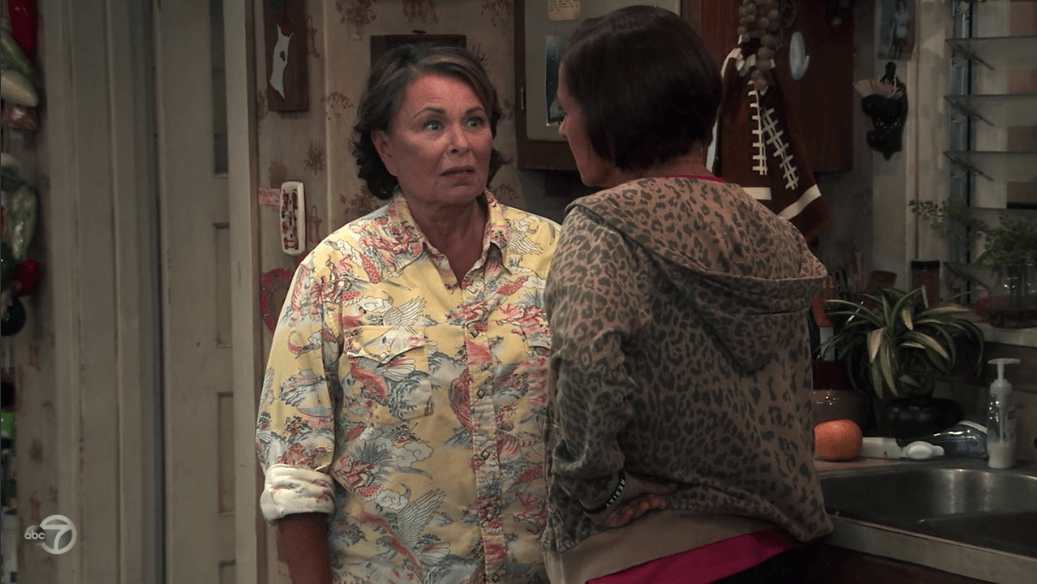 Roseanne argues with Jackie