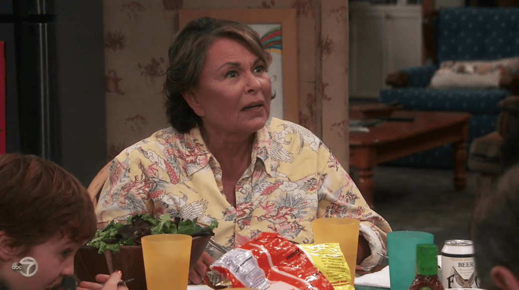 Roseanne argues with Jackie.