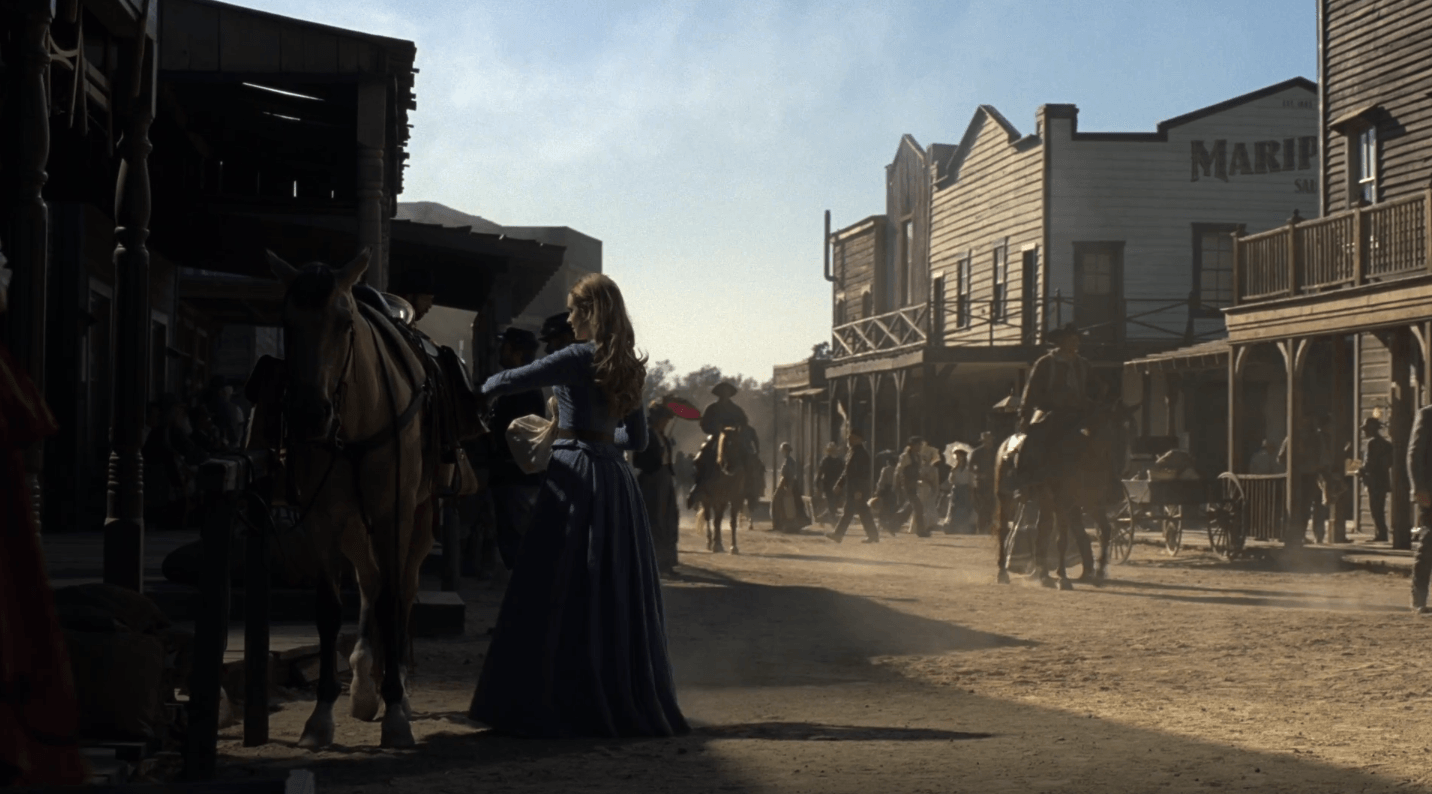 The outside of the saloon in Westworld