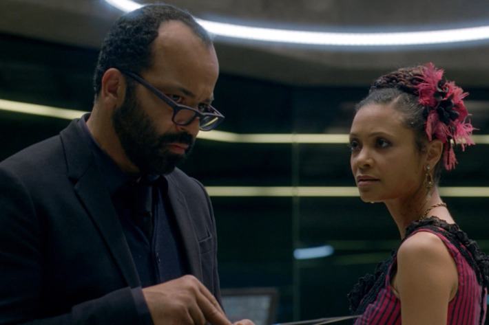 Bernard and Maeve on Westworld Bernard and Maeve on Westworld