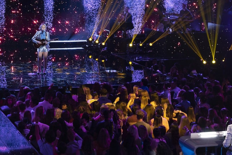 AMERICAN IDOL - "118 (Performance Finals)" - In part one of the two-night season finale, the Top 3 finalists visit their hometowns to celebrate their time on the show then return to the Idol stage for their last chance to win America's vote, as the search for America's next superstar continues on its new home on America's network, The ABC Television Network, SUNDAY, MAY 20 (8:00-10:01 p.m. EDT). (ABC/Eric McCandless)