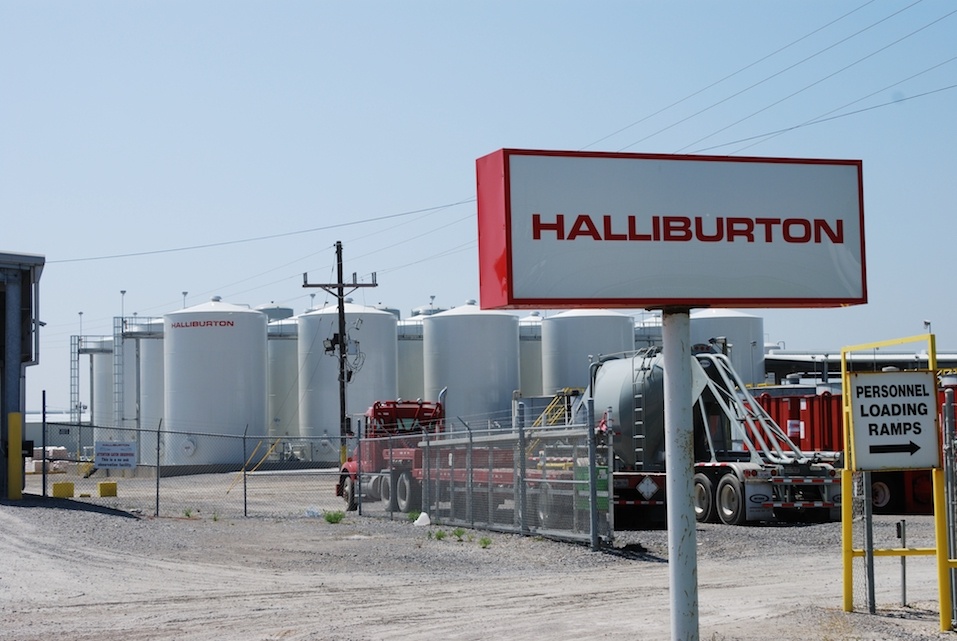 A Halliburton facility in Port Fourchon, Louisiana