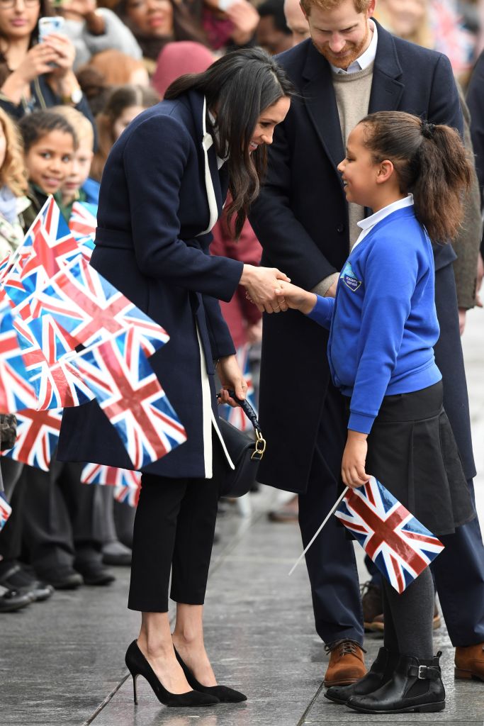 Britain's Prince Harry and his fiancee US actress Meghan Markle