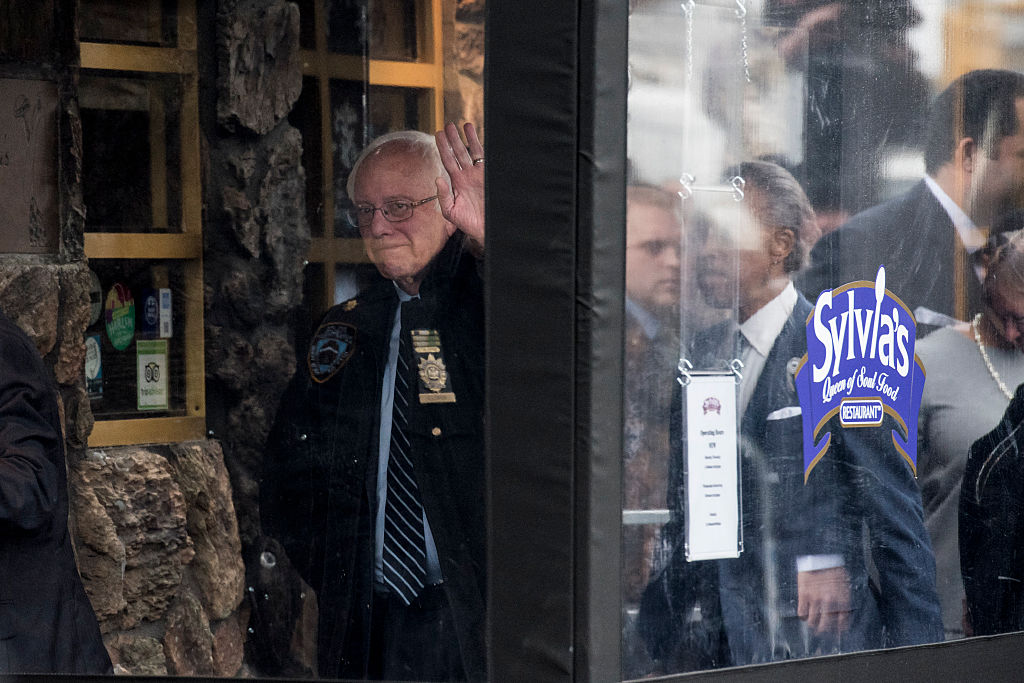 Bernie Sanders Meets With Al Sharpton In New York at Sylvia's restaurant