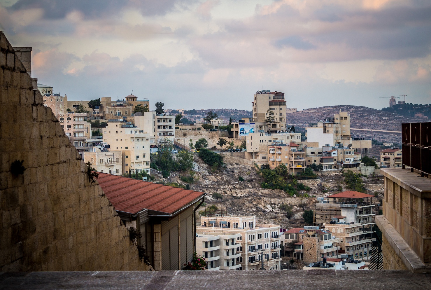Urban landscape of modern Bethlehem