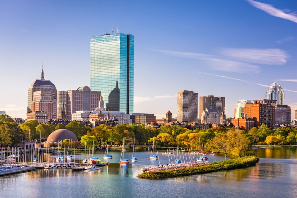 Boston, Massachusetts, where holiday spending is through the roof.