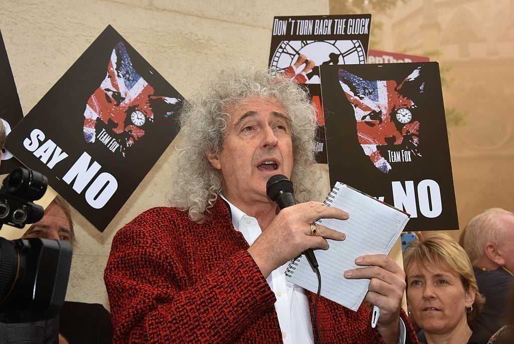 Brian May Leads Anti-Fox Hunting Rally