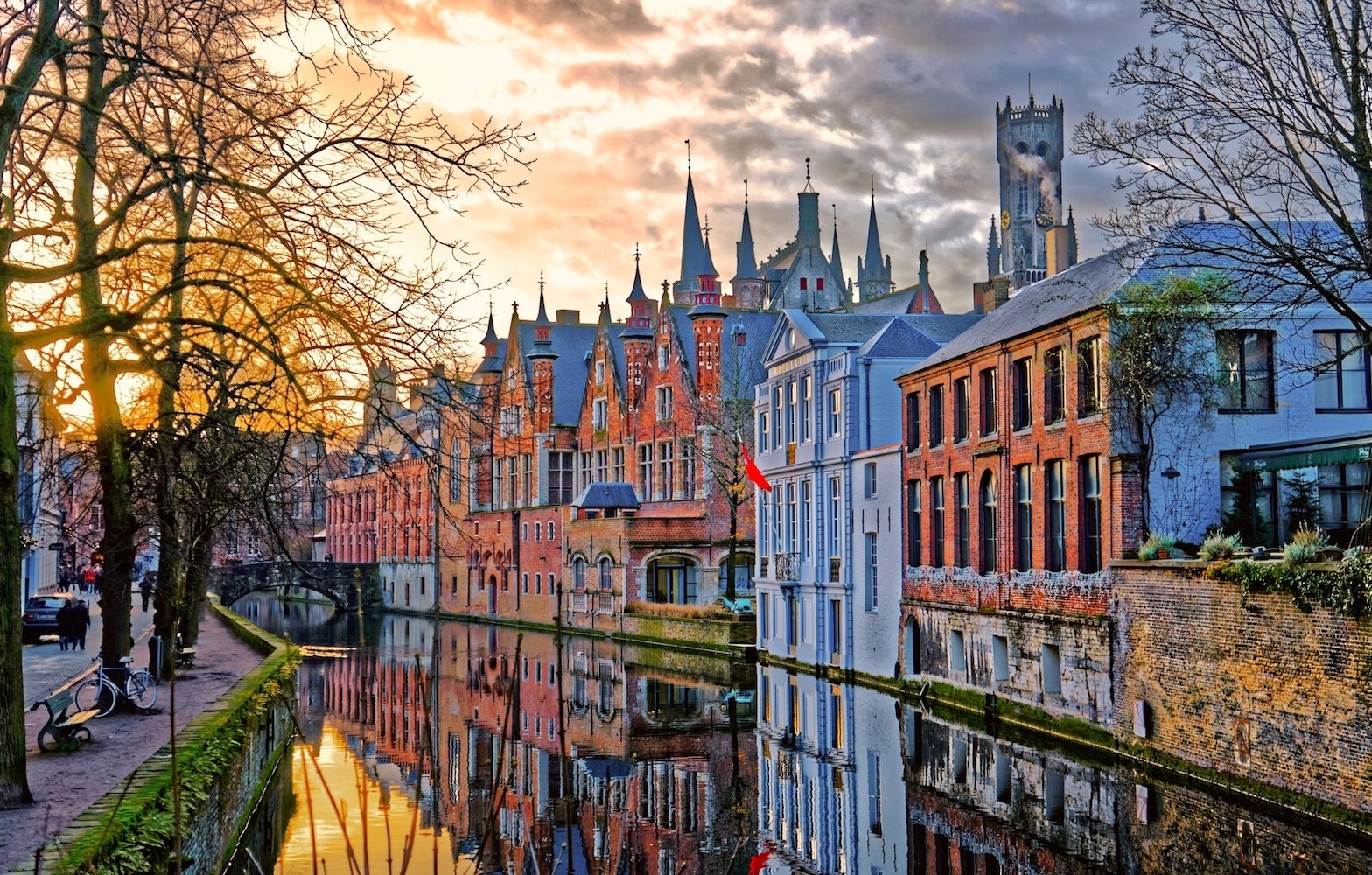 Canals of Bruges, Belgium
