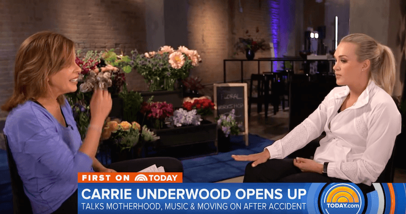 Carrie Underwood on the 'Today' show. Carrie Underwood on the 'Today' show.
