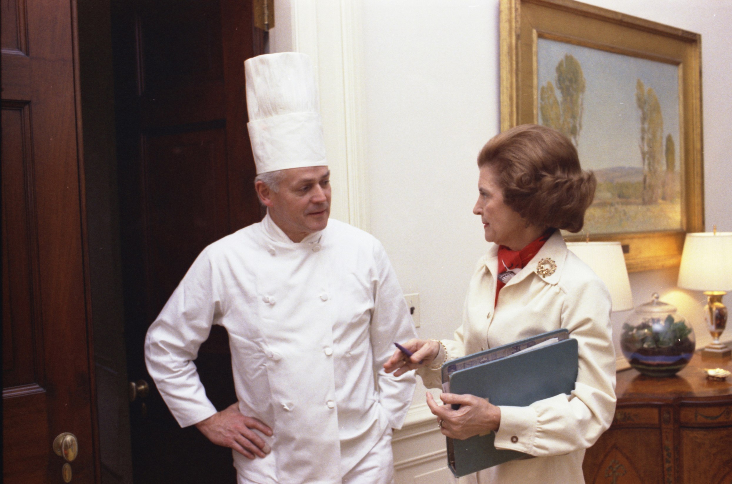 Chef Henry Haller with Betty Ford