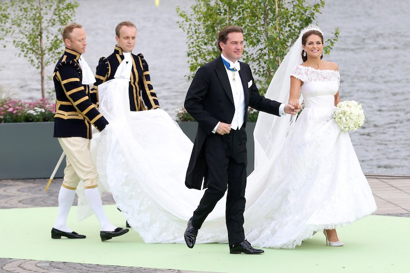 Princess Madeleine of Sweden on her wedding day