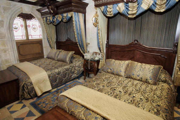 An interior view of the royal suite inside Cinderella's Castle at Walt Disney World An interior view of the royal suite inside Cinderella's Castle at Walt Disney World