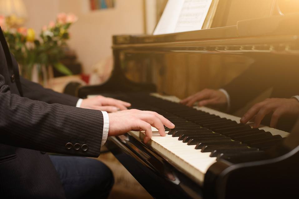 Man playing piano