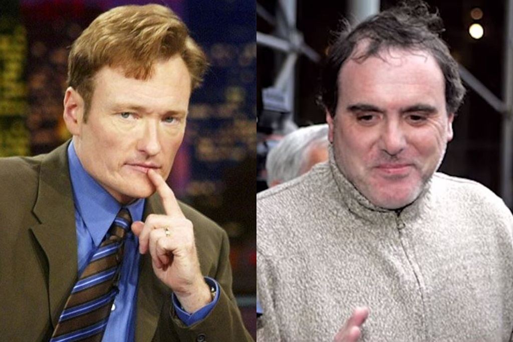 Former Late Night host Conan O'Brien and David Ajemian 