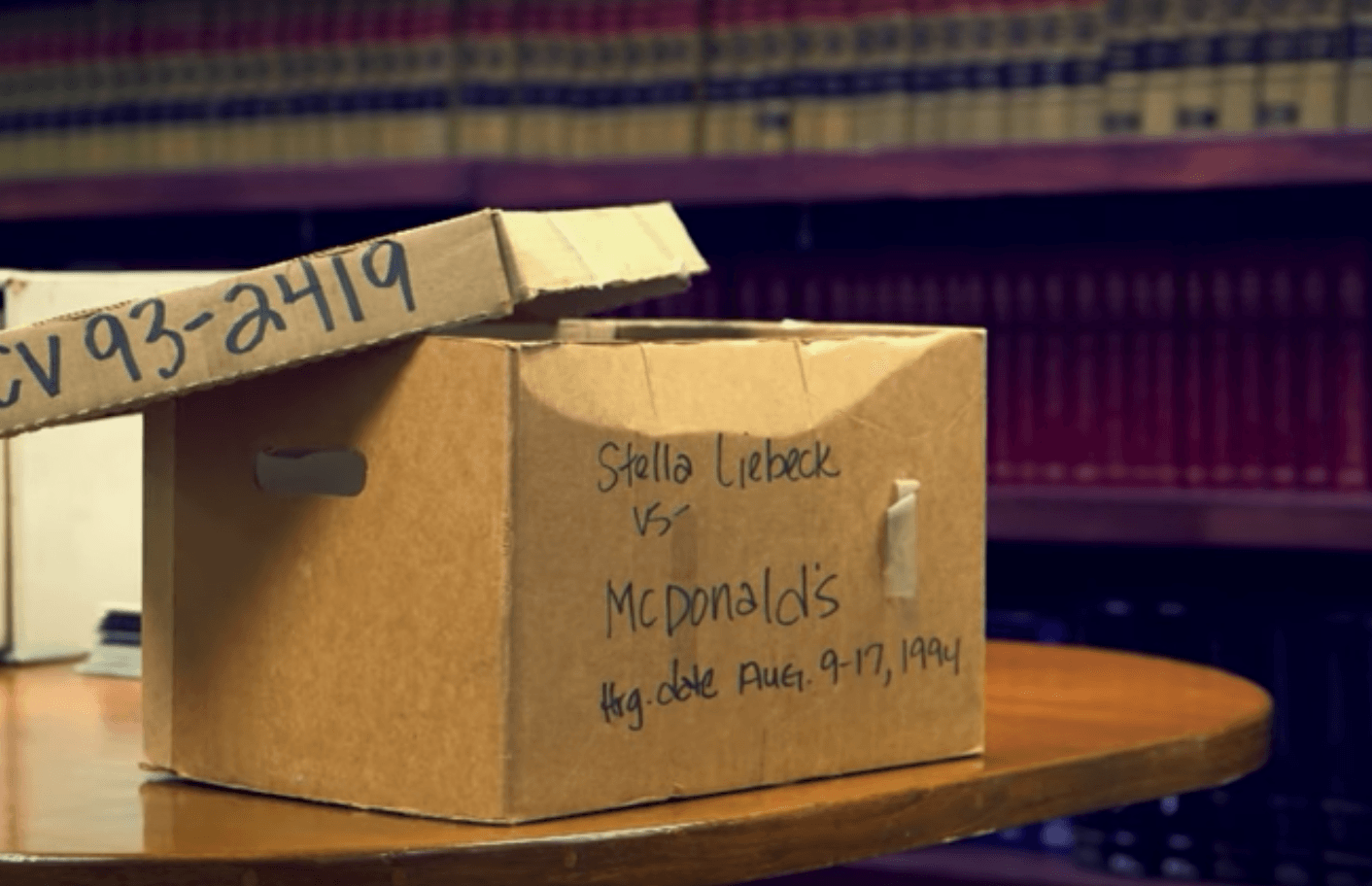 Court case mcdonald's coffee box