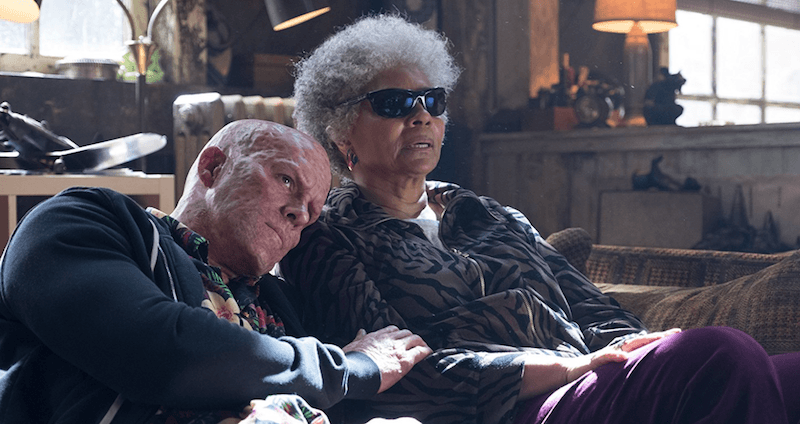 Deadpool and Blind Al in Deadpool 2 Deadpool and Blind Al in Deadpool 2