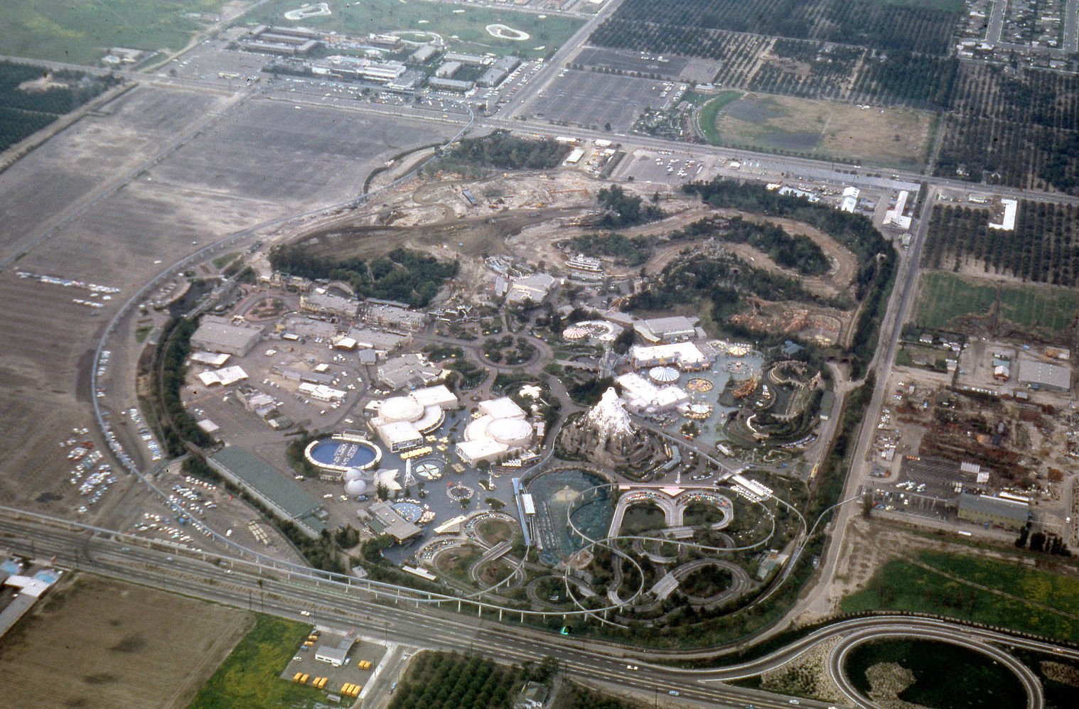Disneyland aerial view 1962