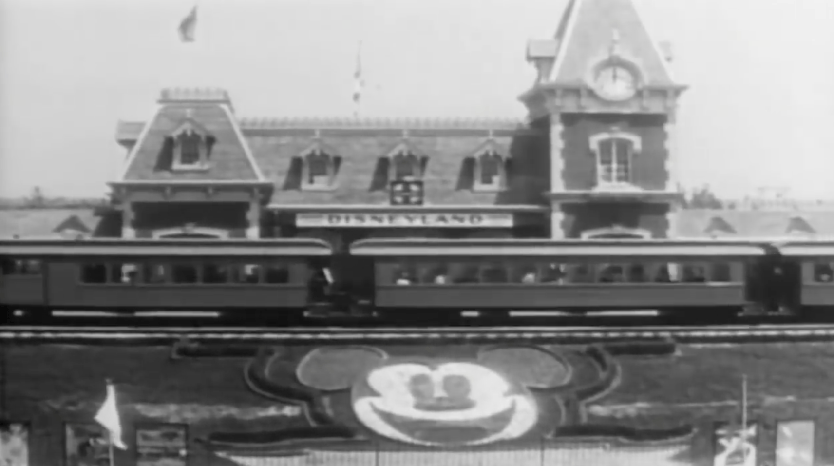 Disneyland opening footage