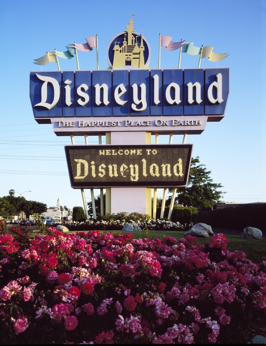 Disneyland sign 1955
