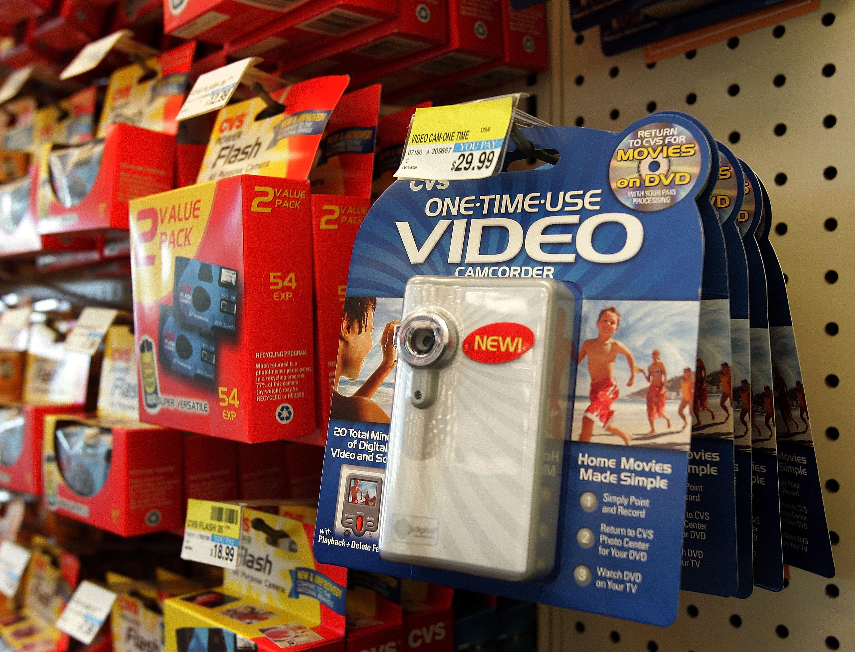 Disposable cameras and camcorders