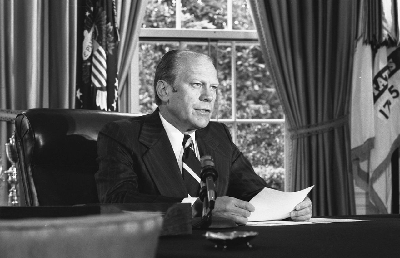 Gerald Ford pardoned Nixon