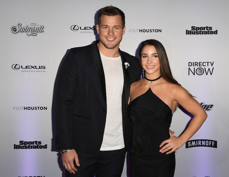 Colton Underwood (L) and Aly Raisman attend the Sports Illustrated Swimsuit 2017 launch event at Center415 Event Space on February 16, 2017 in New York City. / AFP / Angela Weiss (Photo credit should read ANGELA WEISS/AFP/Getty Images) Colton Underwood (L) and Aly Raisman attend the Sports Illustrated Swimsuit 2017 launch event at Center415 Event Space on February 16, 2017 in New York City. / AFP / Angela Weiss (Photo credit should read ANGELA WEISS/AFP/Getty Images)