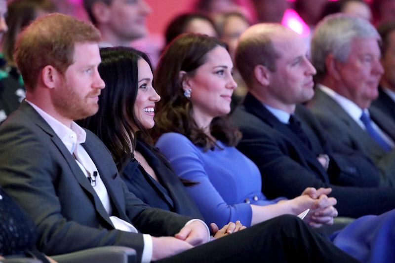 (L-R) Britain's Prince Harry, his fiancee US actress Meghan Markle, Britain's Catherine, Duchess of Cambridge and Britain's Prince William, Duke of Cambridge attend the first annual Royal Foundation Forum on February 28, 2018 in London. / AFP PHOTO / POOL / Chris Jackson (Photo credit should read CHRIS JACKSON/AFP/Getty Images) (L-R) Britain's Prince Harry, his fiancee US actress Meghan Markle, Britain's Catherine, Duchess of Cambridge and Britain's Prince William, Duke of Cambridge attend the first annual Royal Foundation Forum on February 28, 2018 in London. / AFP PHOTO / POOL / Chris Jackson (Photo credit should read CHRIS JACKSON/AFP/Getty Images)