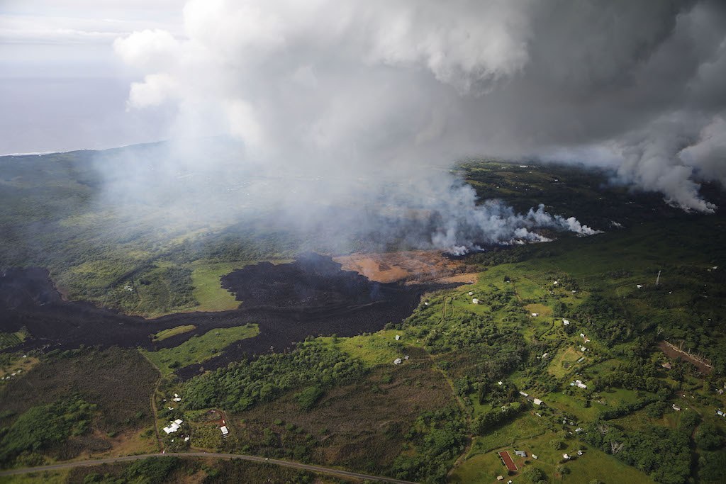 Eruptive activity from the Kilauea volcano