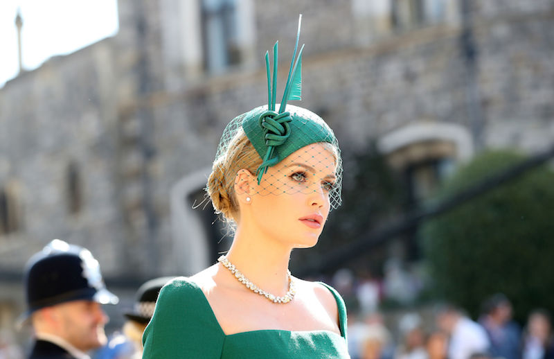 Kitty Spencer arrives arrives for the wedding ceremony of Britain's Prince Harry, Duke of Sussex and US actress Meghan Markle at St George's Chapel, Windsor Castle, in Windsor, on May 19, 2018. (Photo by Gareth Fuller / POOL / AFP) (Photo credit should read GARETH FULLER/AFP/Getty Images)
