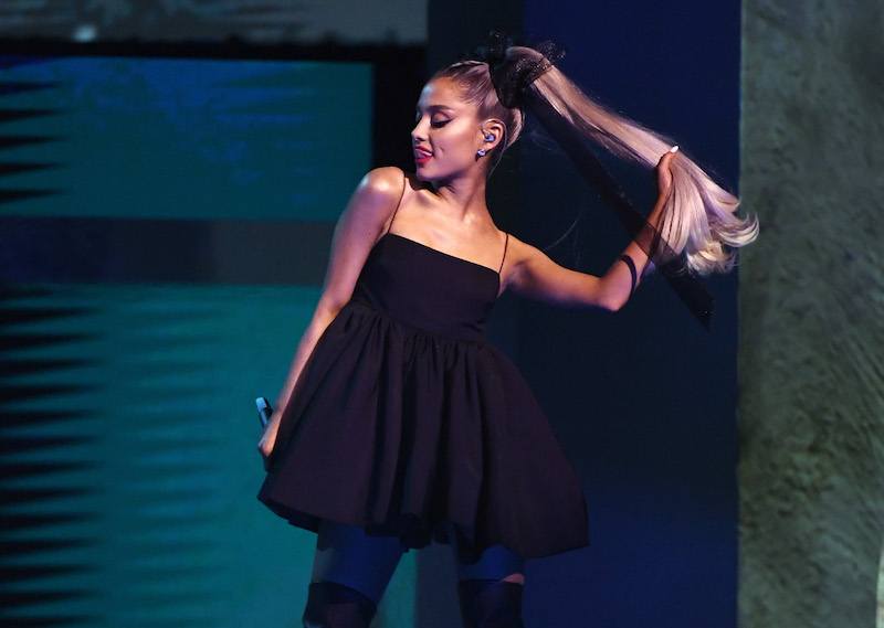 LAS VEGAS, NV - MAY 20: Recording artist Ariana Grande performs during the 2018 Billboard Music Awards at MGM Grand Garden Arena on May 20, 2018 in Las Vegas, Nevada. (Photo by Ethan Miller/Getty Images ) LAS VEGAS, NV - MAY 20: Recording artist Ariana Grande performs during the 2018 Billboard Music Awards at MGM Grand Garden Arena on May 20, 2018 in Las Vegas, Nevada. (Photo by Ethan Miller/Getty Images )