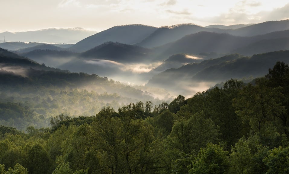 Mountains from Great Smokey Mountains National Park
