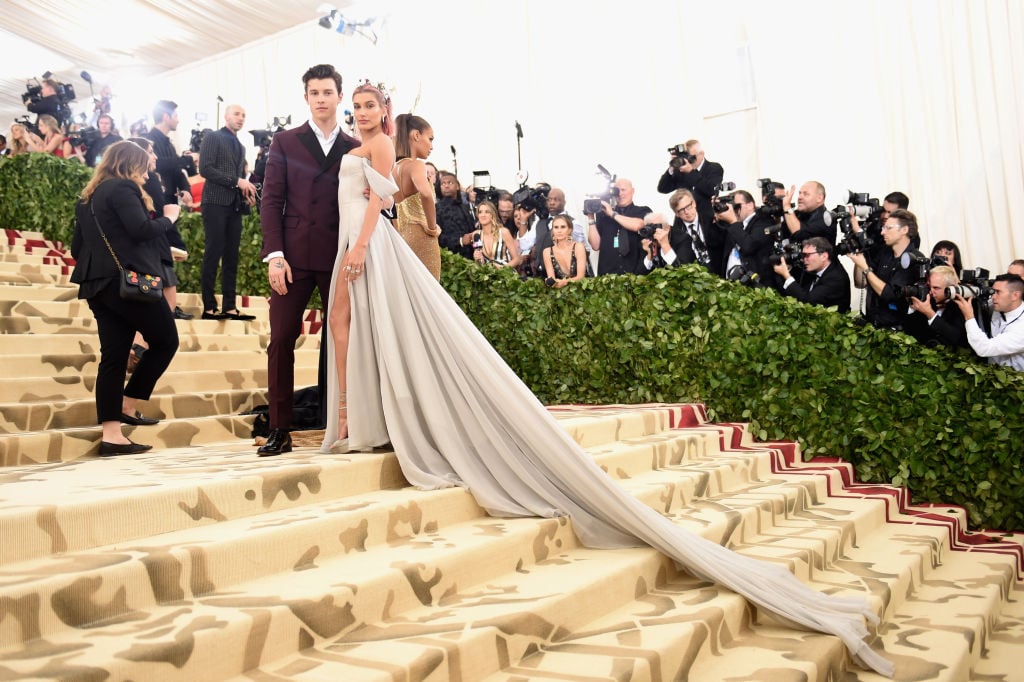 Shawn Mendes and Hailey Baldwin Met Gala Heavenly Bodies: Fashion & The Catholic Imagination Costume Institute Gala - Arrivals