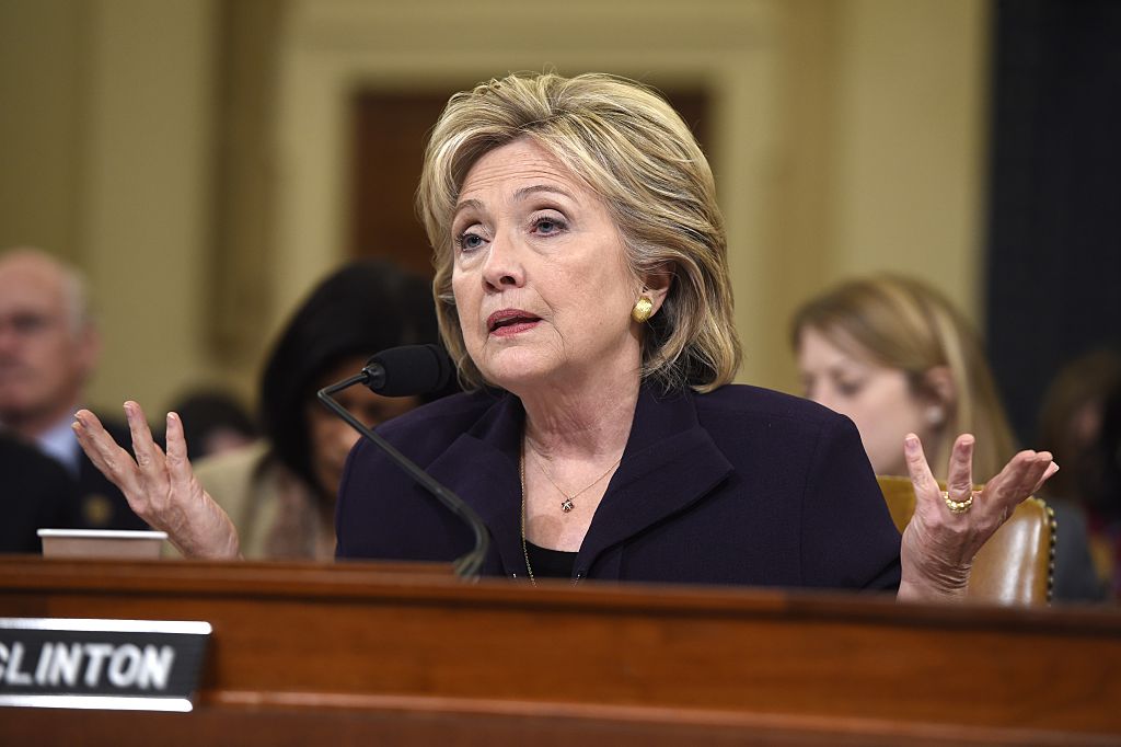 Hillary Clinton during Benghazi questioning