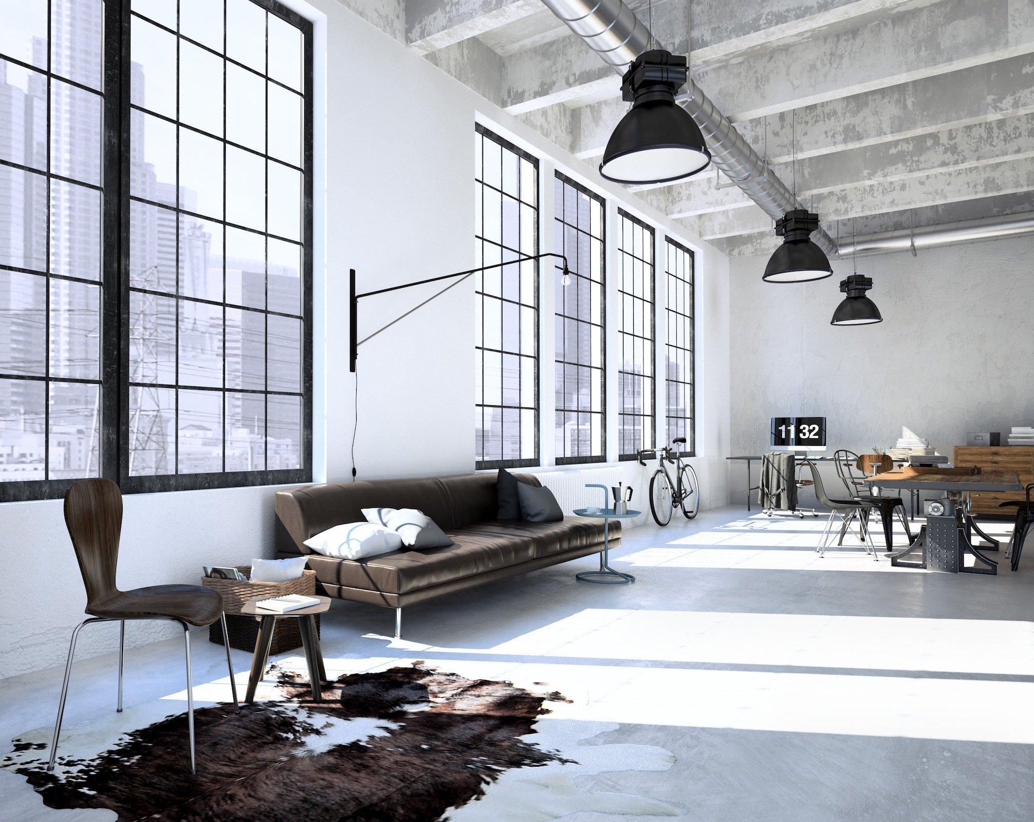 Industrial modern loft