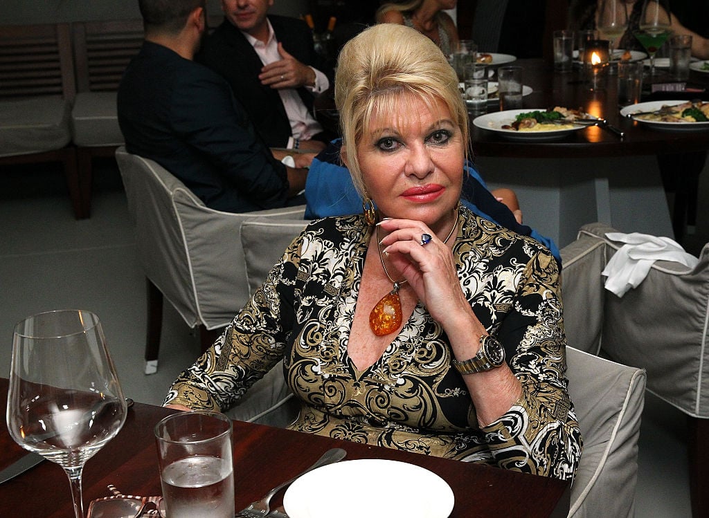 Ivana Trump at an art dinner