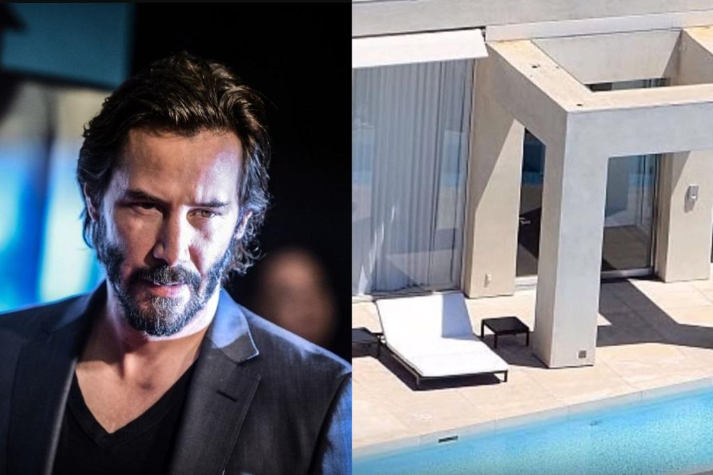 Actor Keanu Reeves and his home in the Hollywood Hills
