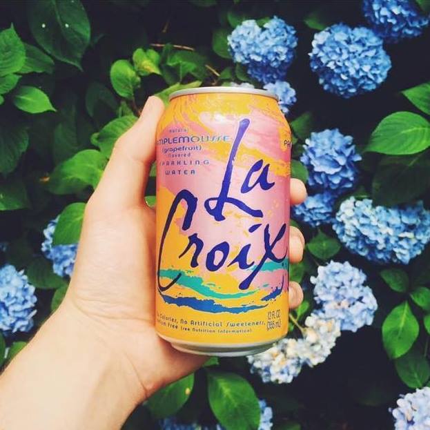 hand holding a LaCroix